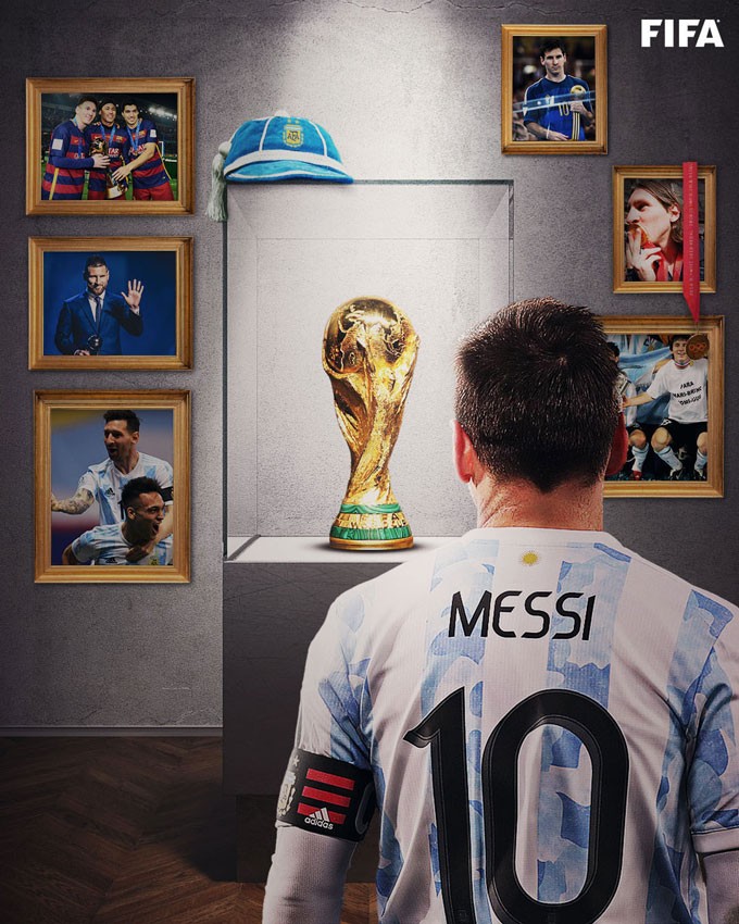 Xem hình ảnh liên quan đến Messi và hy vọng của anh ta ở giải đấu lớn nhất thế giới này.