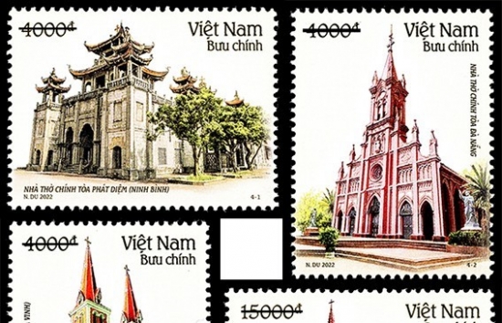 Bộ tem “Kiến trúc Nhà thờ” có gì độc đáo?