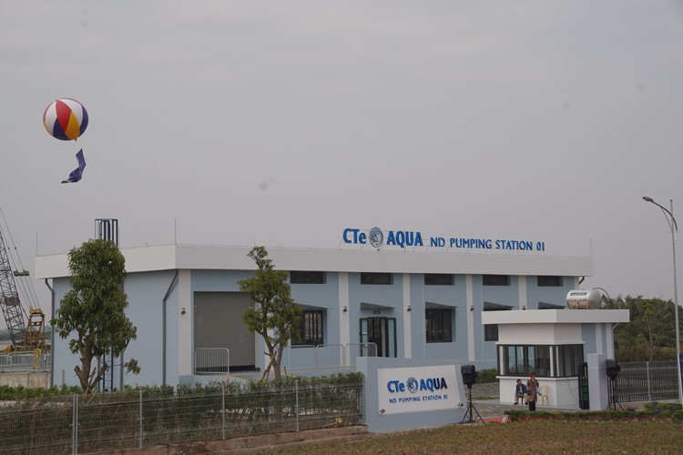 Khu công nghiệp dệt may Rạng Đông (Aurora IP) khánh thành Trạm bơm - Tuyến ống CTe AQUA
