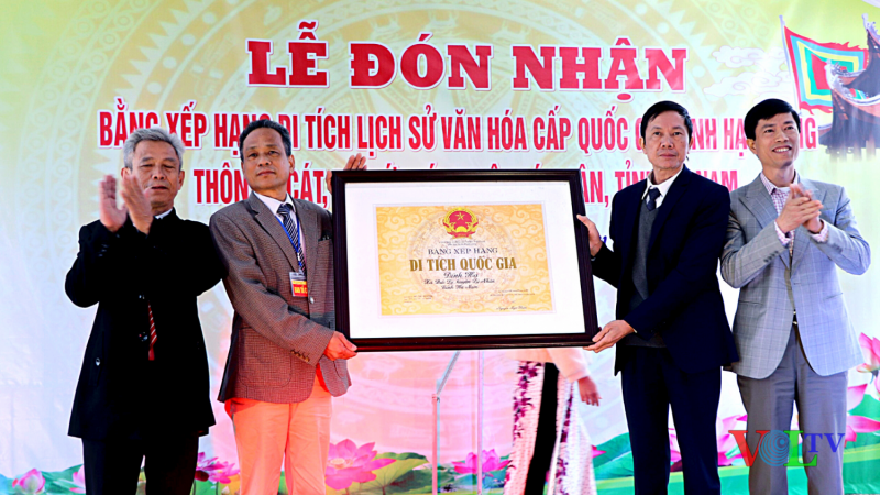 Hà Nam: Đón nhận Bằng di tích lịch sử văn hoá cấp quốc gia cho đình Hạ - Sồng