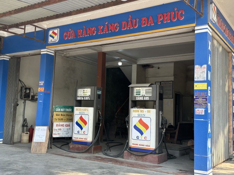 Ngừng bán hàng, cửa hàng xăng dầu Đa Phúc ở Hải Phòng bị phạt 15 triệu đồng
