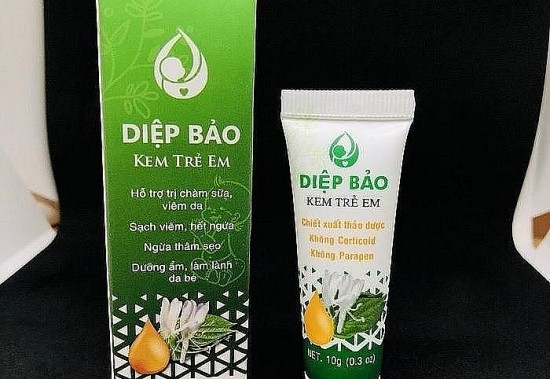 Cục Quản lý Dược thông tin về sản phẩm kem Diệp Bảo bôi da trẻ em bị FDA Mỹ thu hồi