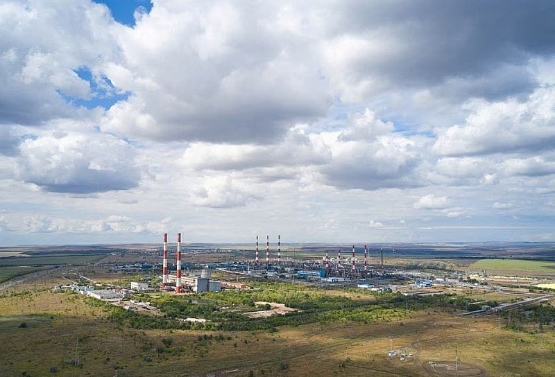 Quang cảnh nhà máy xử lý khí đốt Orenburg của Gazprom ở Orenburg, Nga (ảnh: Reuters)