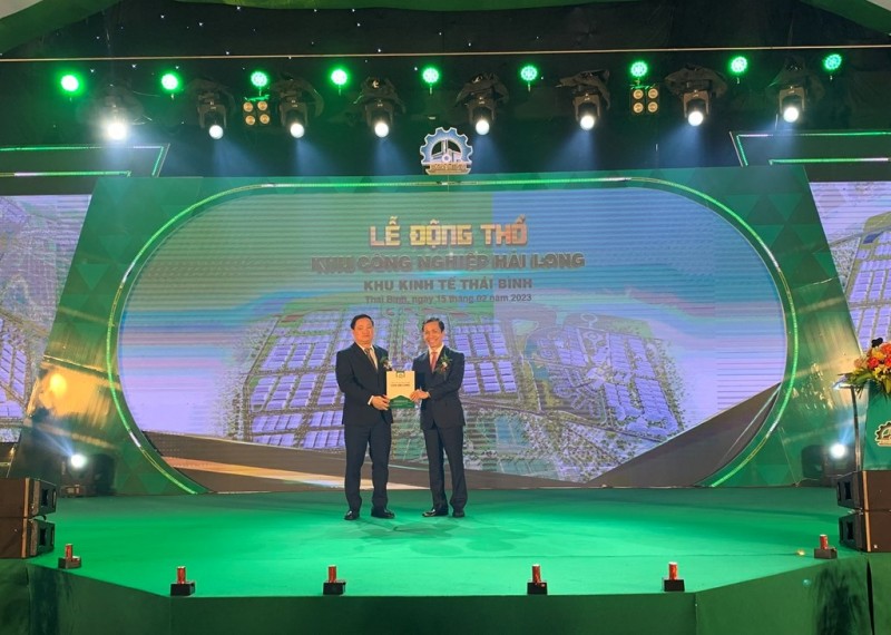 Thái Bình: Động thổ Khu công nghiệp Hải Long vốn đầu tư 2.214 tỷ đồng