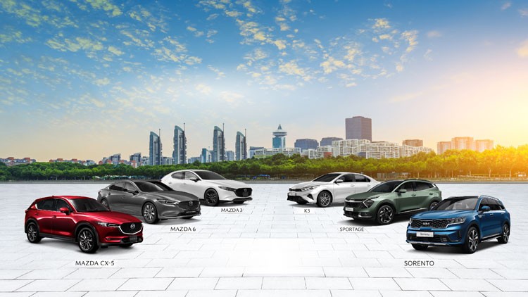 THACO AUTO công bố giá bán mới và tăng ưu đãi cho các dòng xe Kia và Mazda