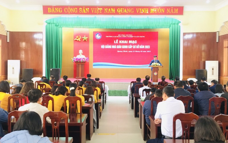Trường Cao đẳng Công nghiệp và Xây dựng: Khai mạc hội giảng nhà giáo giáo dục nghề nghiệp cấp trường năm 2023