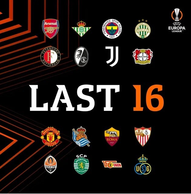 Đã xác định đủ 16 đội tham dự vòng 1/8 Europa League