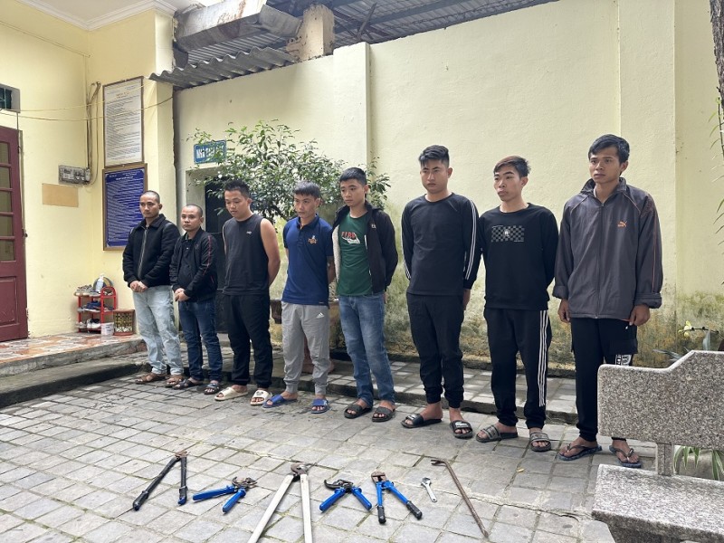 Thanh Hóa: Bắt 8 đối tượng chuyên trộm cắp dây cáp điện ngầm gây thiệt hại cả tỷ đồng