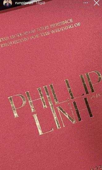 Lộ thiệp cưới của Linh Rin và Phillip Nguyễn