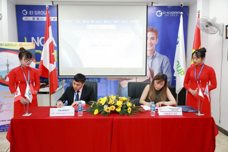 Tập đoàn Ei Group với Trường ILSC Language School Canada ký kết hợp tác đào tạo