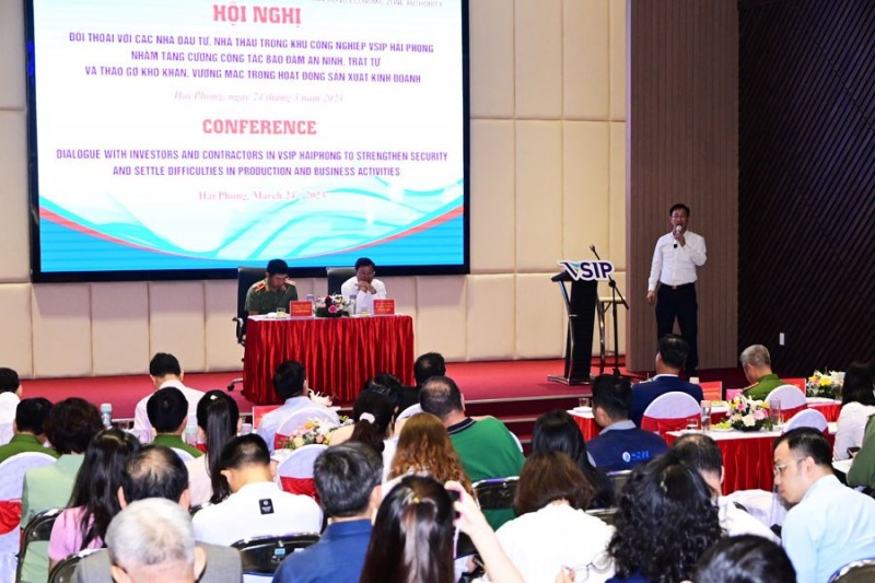 TP. Hải Phòng: Tìm giải pháp "gỡ rối" cho các doanh nghiệp trong Khu công nghiệp Vsip