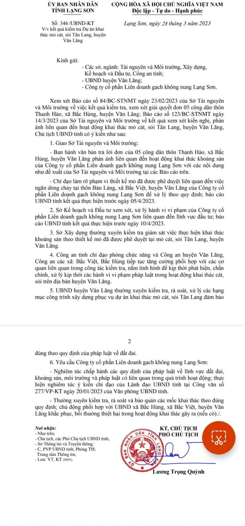 Lạng Sơn: Đề nghị xử lý sai phạm của Công ty Gạch không nung Lạng Sơn