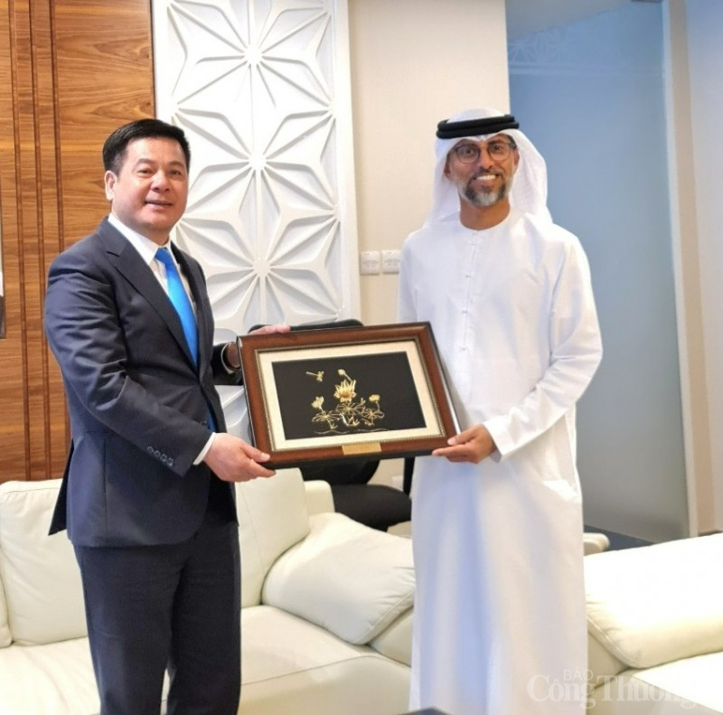 Bộ trưởng Nguyễn Hồng Diên làm việc song phương với Bộ trưởng Năng lượng và cơ sở hạ tầng UAE