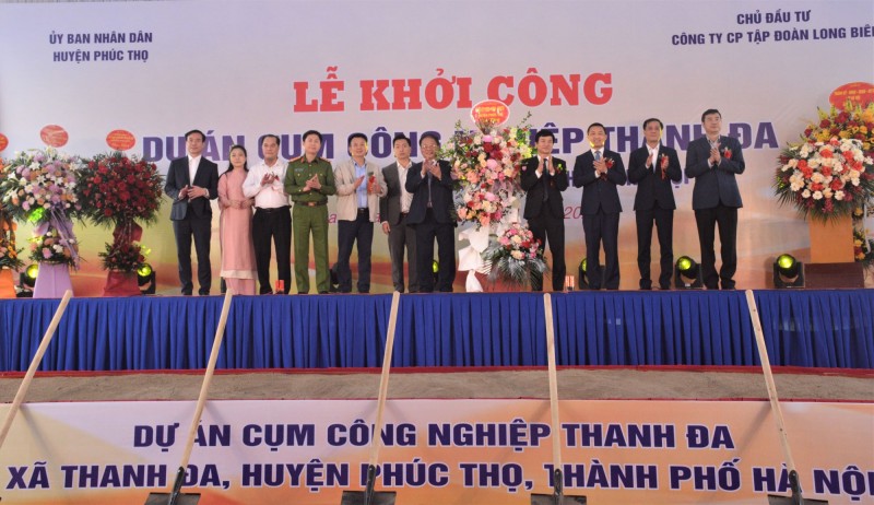 Hà Nội: Khởi công Cụm công nghiệp Thanh Đa rộng 8,1ha tại huyện Phúc Thọ