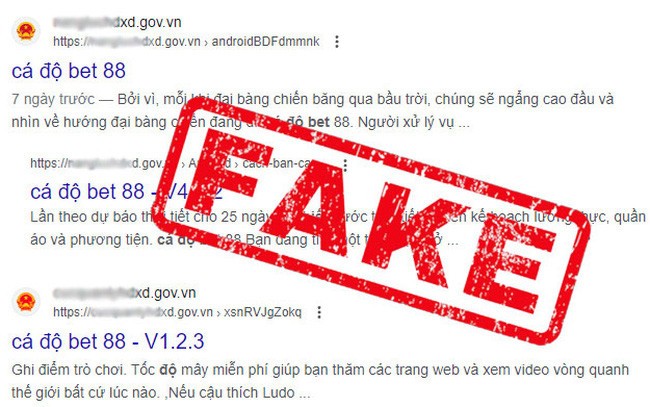 Rà quét các website ".gov.vn" chèn link quảng cáo cờ bạc