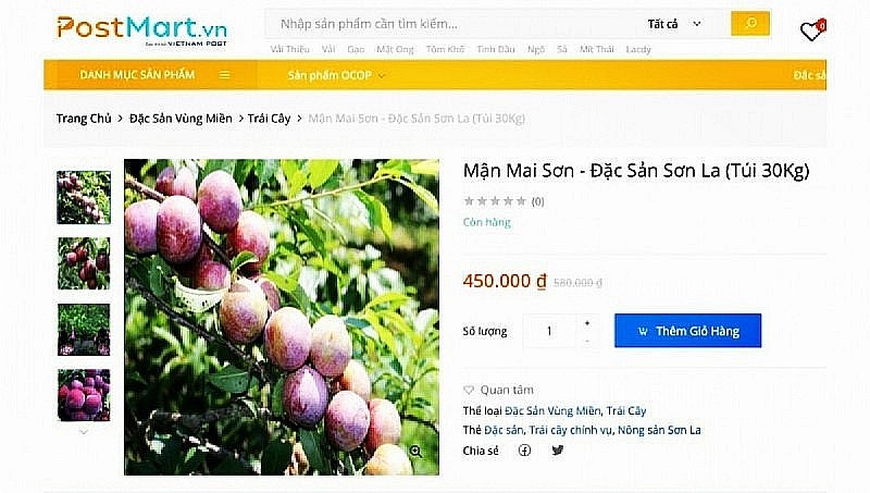 Sơn La: Thúc đẩy tiêu thụ nông sản mùa vụ 2023 qua sàn thương mại điện tử