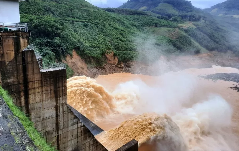Nghệ An: Xả lũ hồ chứa thủy điện nhằm đảm bảo an toàn trong mùa mưa lũ
