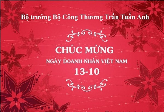 Bộ trưởng Trần Tuấn Anh gửi thư chúc mừng nhân ngày Doanh nhân Việt Nam 13/10