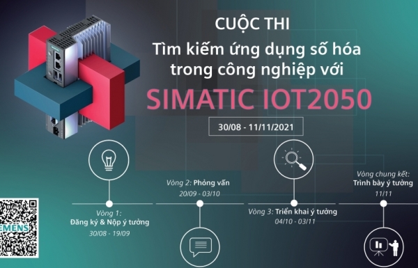 Cuộc thi “Tìm kiếm ứng dụng số hóa trong công nghiệp với SIMATIC IOT2050”
