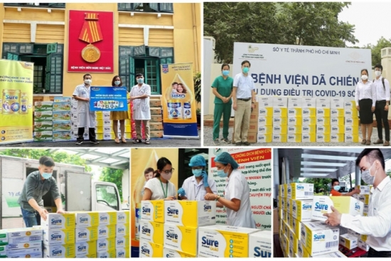 Vinamilk Sure Prevent Gold tri ân bác sỹ tuyến đầu, những “vùng xanh hy vọng” trong đại dịch