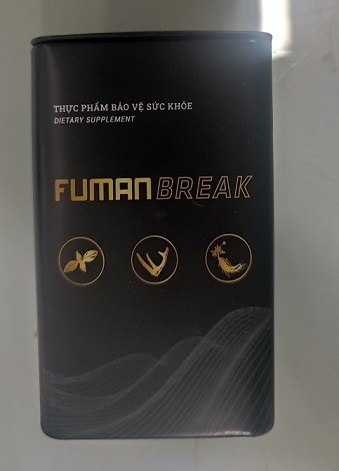 Cảnh báo thực phẩm bảo vệ sức khỏe FUMANBREAK có chứa chất cấm