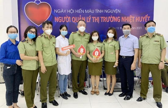 Lực lượng Quản lý thị trường tổ chức hiến máu tình nguyện lần thứ 2