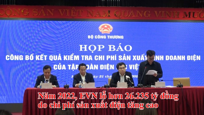 Năm 2022, EVN lỗ hơn 26.235 tỷ đồng do chi phí sản xuất điện tăng cao
